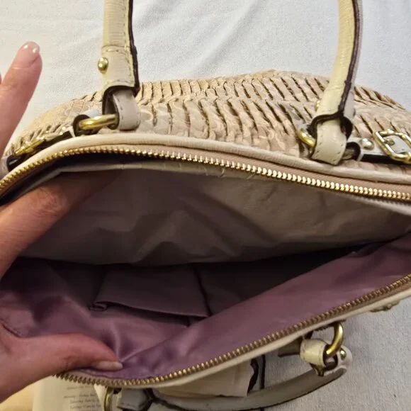 Coach 18885 NWT Madison Gathered Signature Fabric Sophia Satchel Purse Khaki NEW - Picture 12 of 15